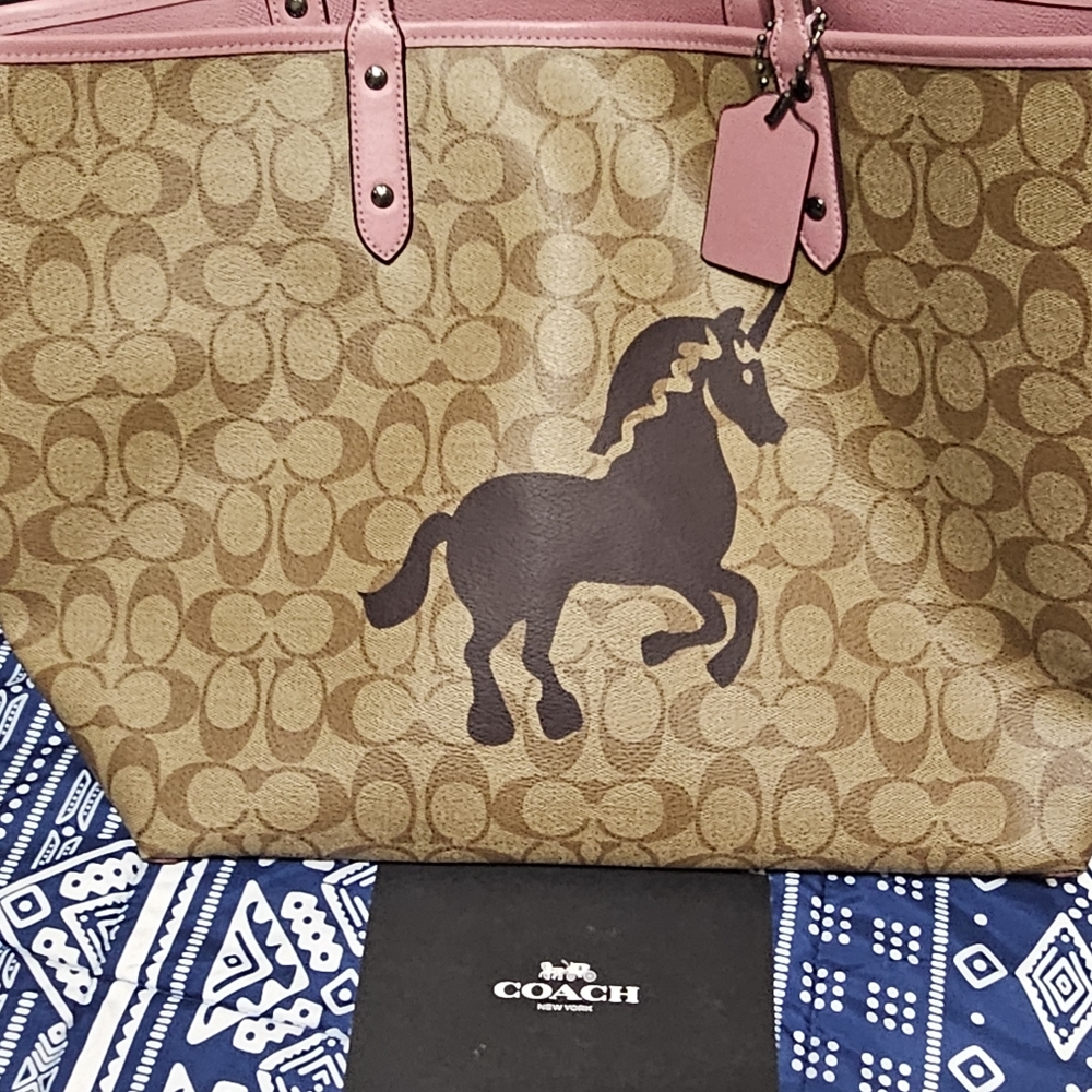 Coach Coated Canvas Large Tote